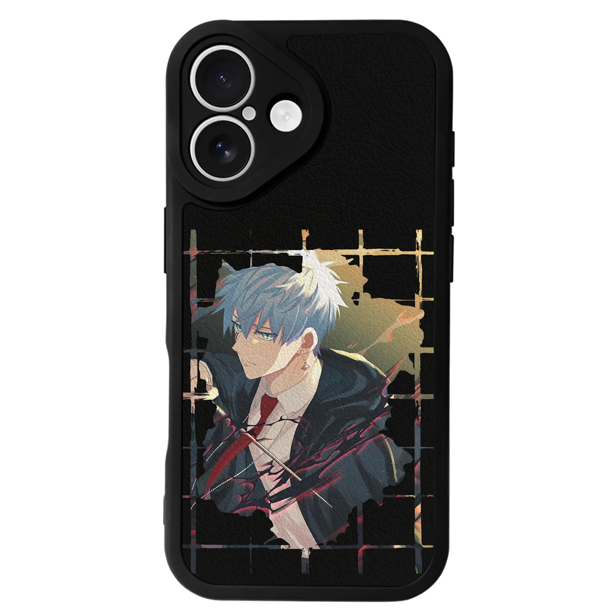 マッシュル グッズ,ランス・クラウン - IPhone 16シリーズ対応 ・ シリコンスマホケース ・ レザー調 ・ 高精度フィット ・ 耐衝撃 ・ ワイヤレス充電対応 ・ 精密カット